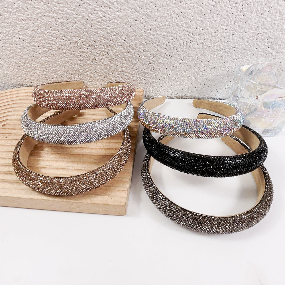 Wholesale Simple and Versatile Headband Full of Diamonds